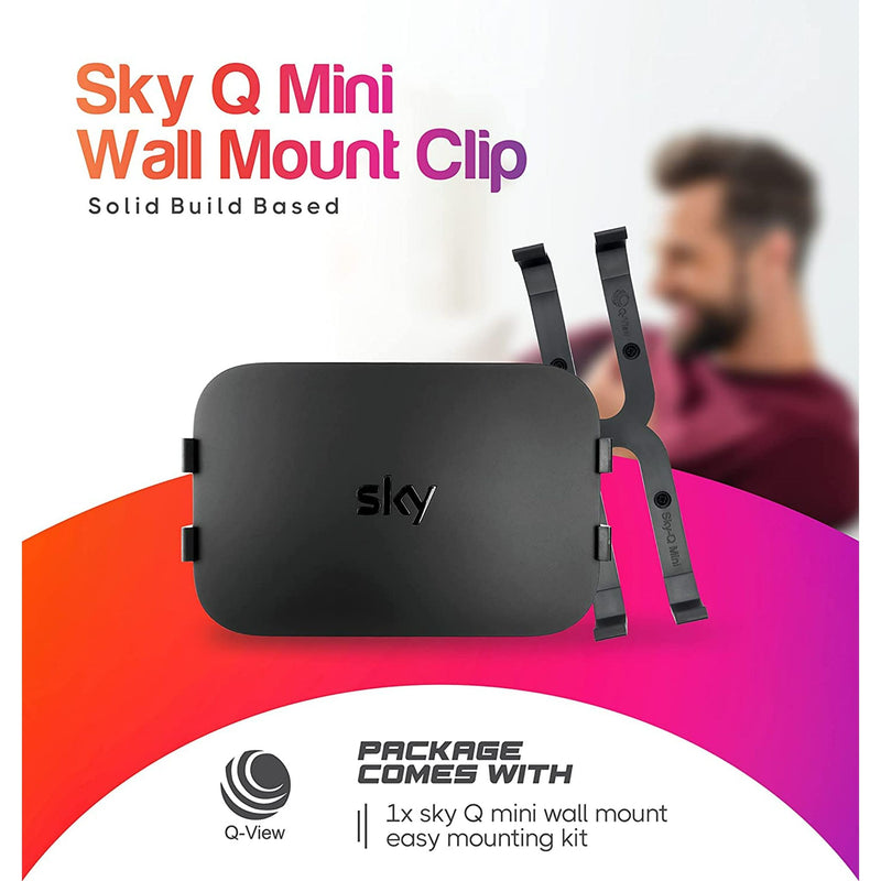 Sky Q Mini Wall Mount Clip Bracket by Q-View