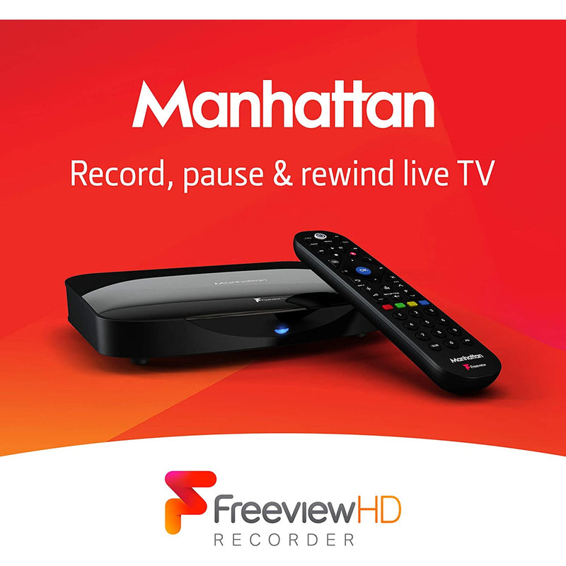 Manhattan T2-R 500 GB Freeview HD Recorder - Black - Refurbished