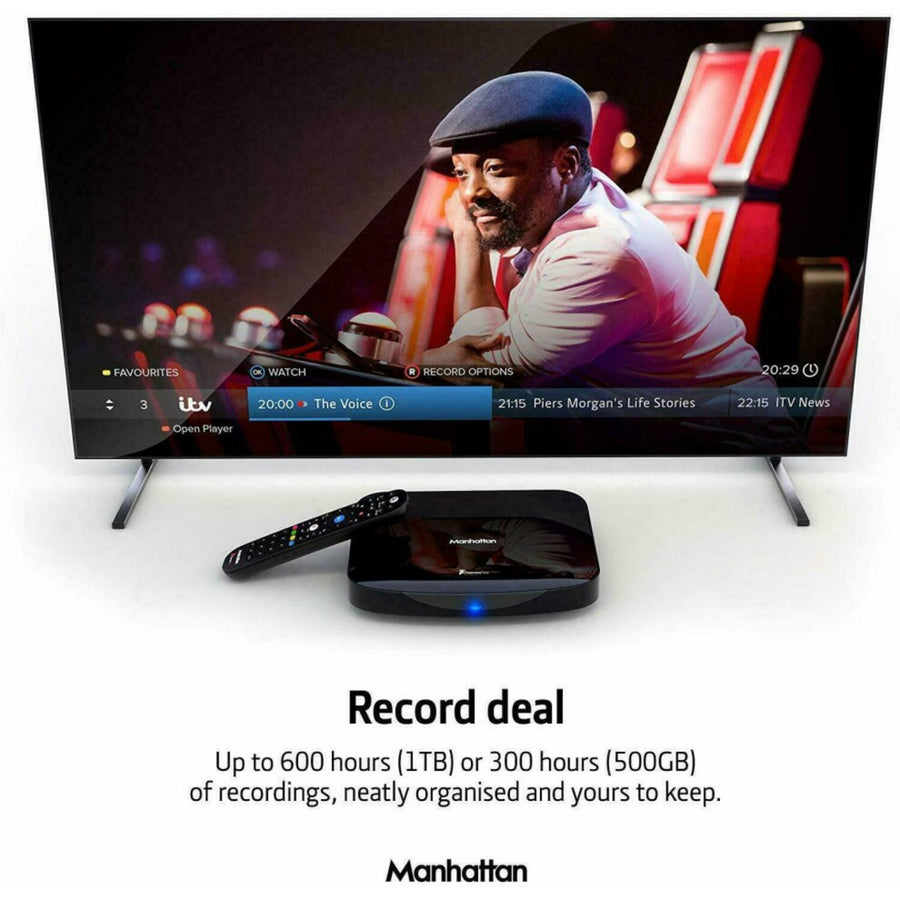 Telecomando Per Freeview Play 4K T3-R Telecomando TV Originale Manhattan Per Decoder T3-R Freeview Play 4K - Telecomando Sostitutivo Wireless Remote Control Manhattan - Foto 1