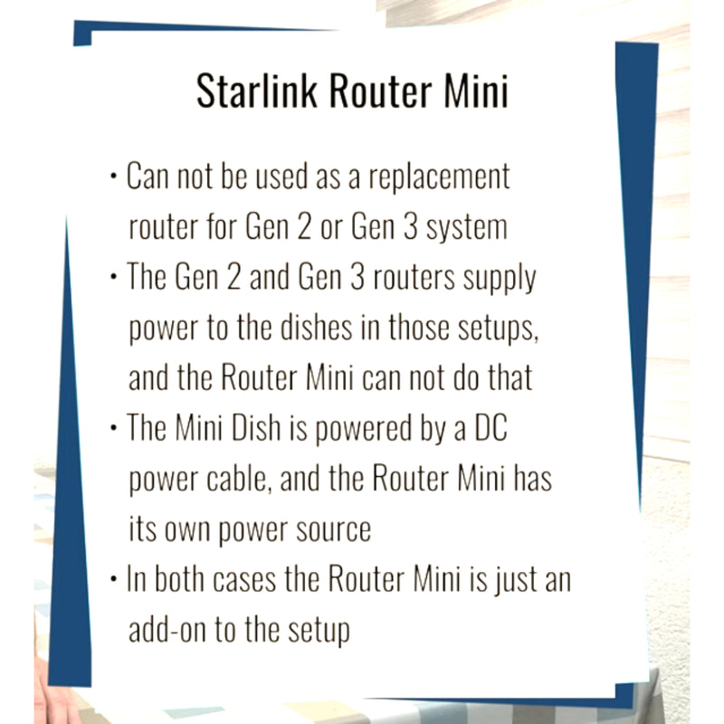 Starlink Mesh Router - Extend your Signal range for Starlink Mini / Gen 3 / Gen 2