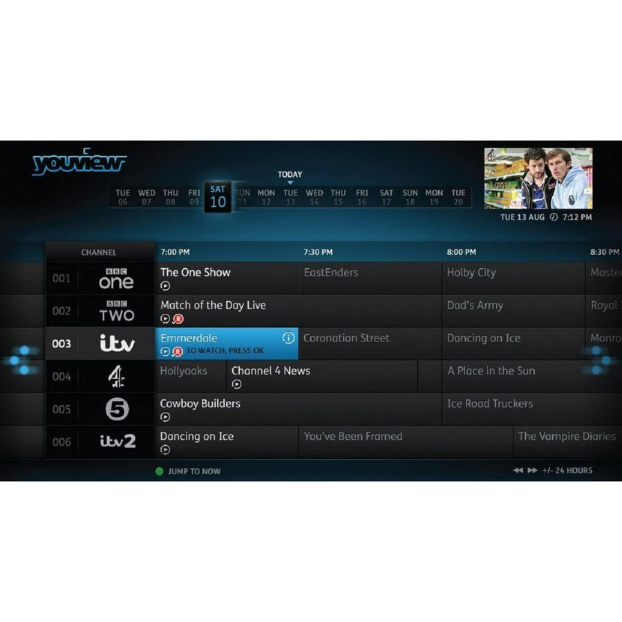 Youview Box Record BT Youview+ Set Top Box (500Gb) Recorder with Twin HD (Renewed ...