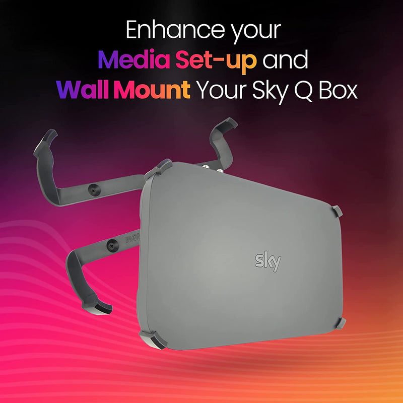Q-View Sky Q Box Wall Mount Bracket (LATEST 2TB MODEL)  (Plastic) - PLEASE SEE DETAILS BELOW FOR COMPATIBILITY