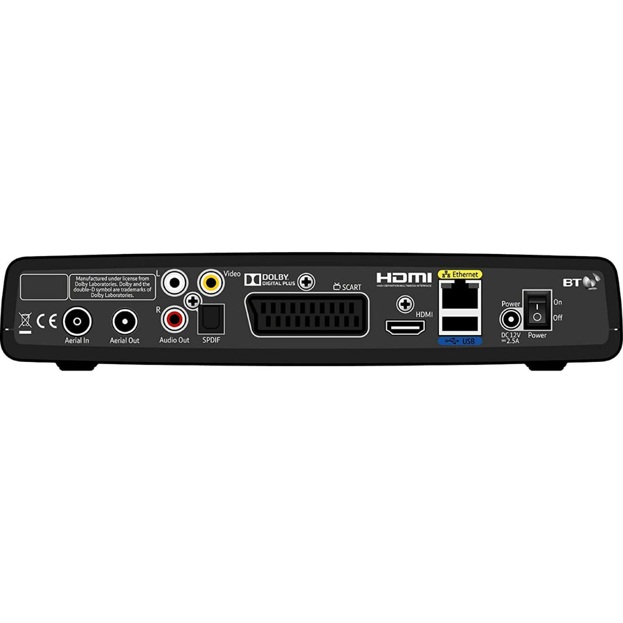Youview Boxes BT Youview+ Set Top Box (500Gb) Recorder with Twin HD (Renewed ...